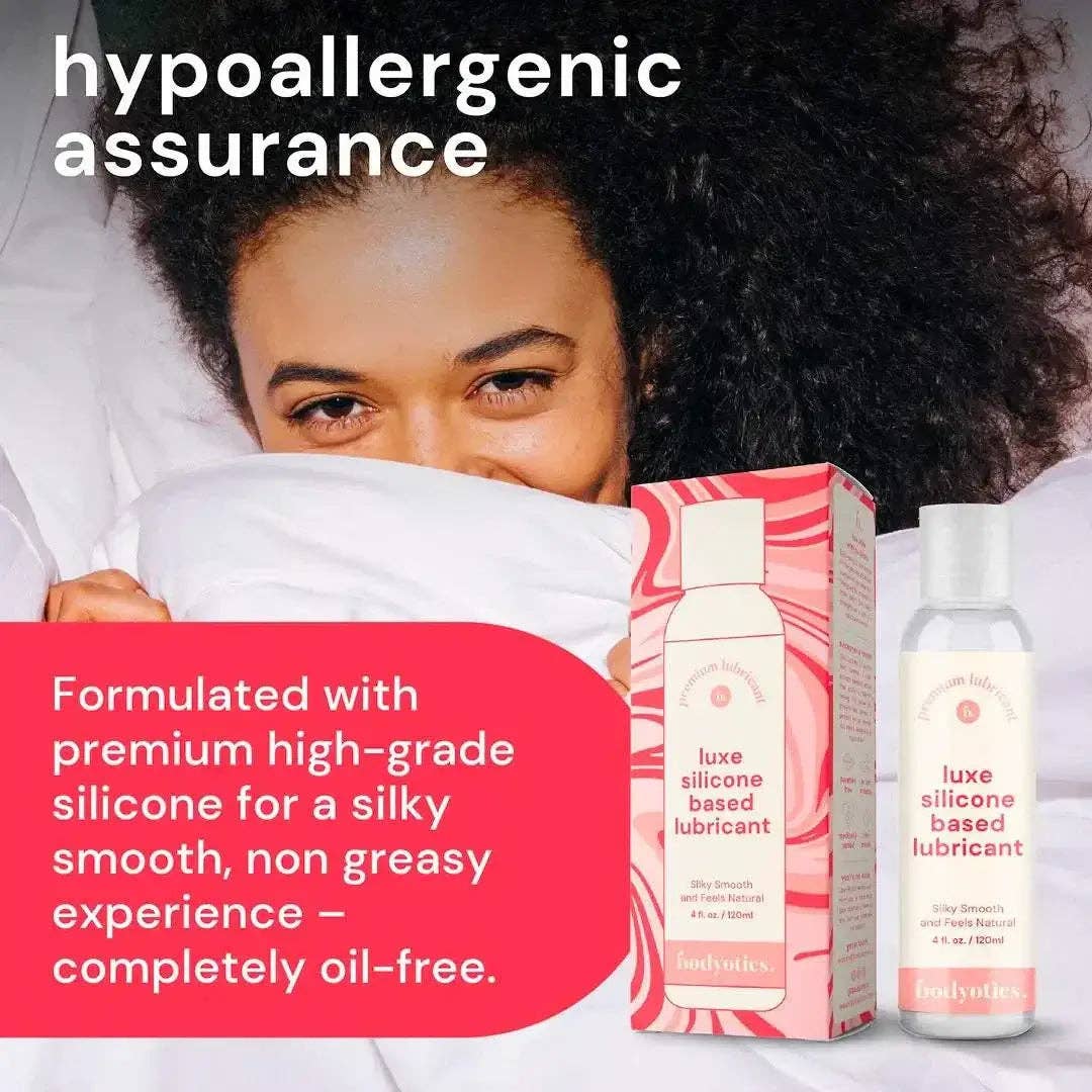 Silicone Based Lubricant 4oz Long Lasting Intimate Glide: 4oz