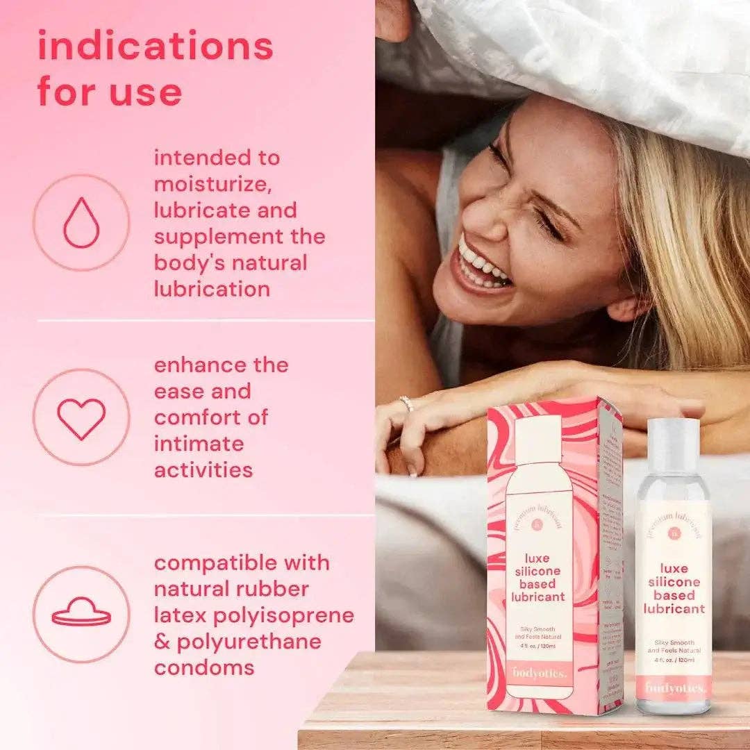 Silicone Based Lubricant 4oz Long Lasting Intimate Glide: 4oz