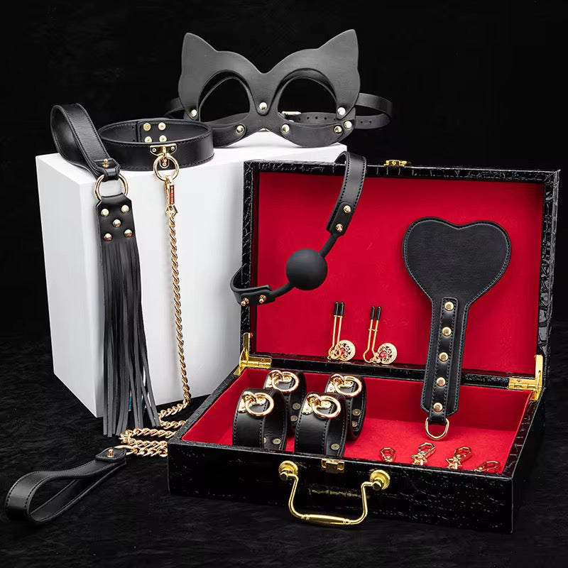 BDSM Bondage leather fetish kit